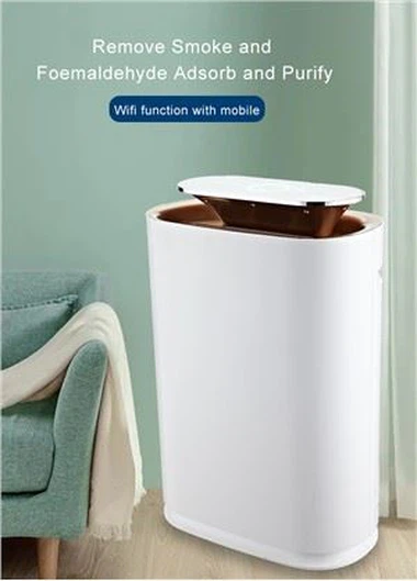 Senzorski čistilec zraka z barvnim indikatorjem